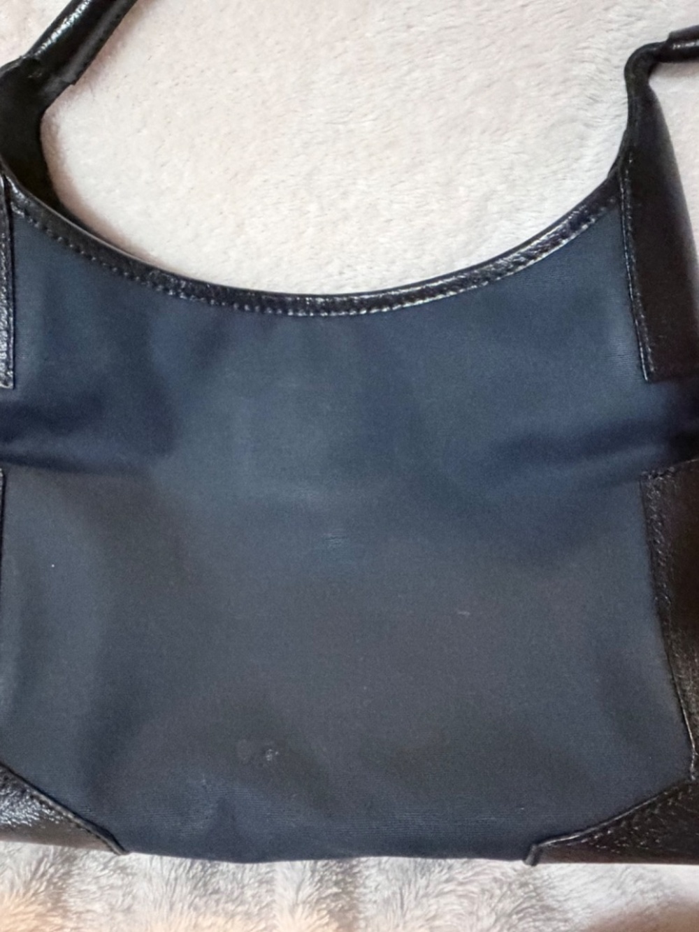 Vintage Salvatore Ferragamo Nylon & Leather Hobo Shoulder Bag - Picture 7 of 13